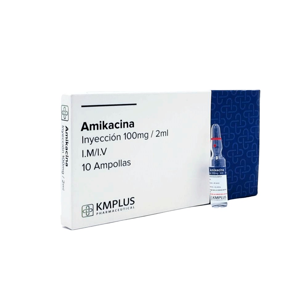 AMIKACINA 100MG/2ML X 1 AMP I.M I.V KMPLUS