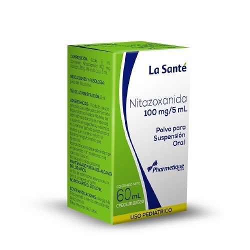 FLUPAR NITAZOXANIDA SUSPENSION ORAL 100MG/5ML X 60ML ANGLOPHARMA