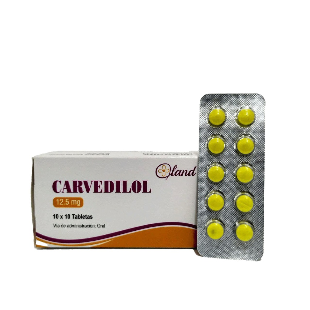 CARVEDILOL 12,5MG X 10 TABLETAS LAND