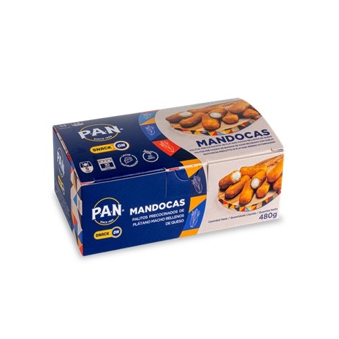 MANDOCAS PAN 480GR QUESO PRECOCIDAS