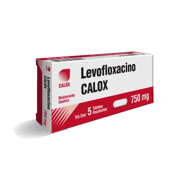 LEVOFLOXACINO 750MG X 5TABL CALOX