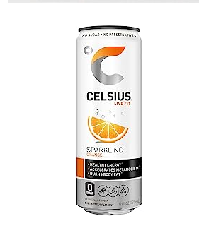 BEBIDA ENERGETICA CELSIUS 355ML NARANJA