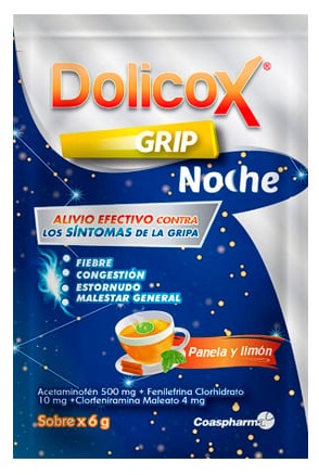 DOLICOX GRIP NOCHE 500MG 10MG 4MG X 6G 1 SOBRE COASPHARMA