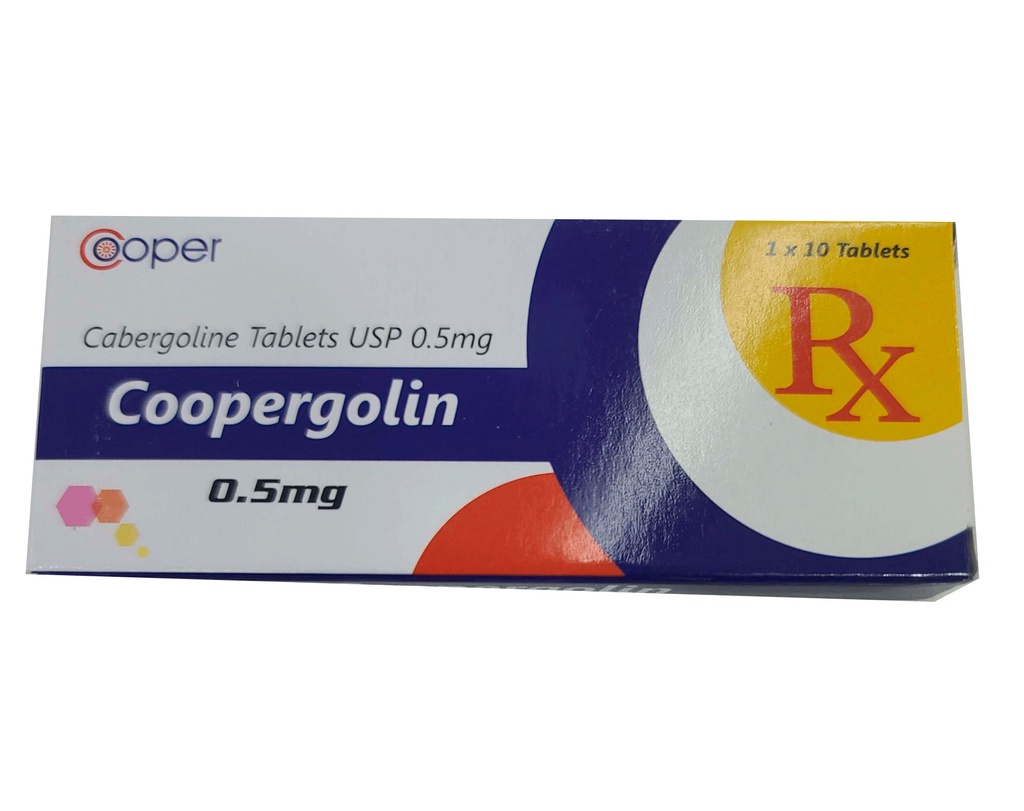 COOPERGOLIN CABERGOLINA 0,5MG X 10 TAB COOPER