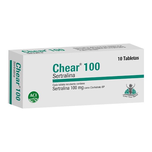 CHEAR SERTRALINA 100MG x 10 TAB ACI
