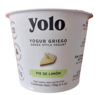 YOGURT GRIEGO YOLO 150GR PIE LIMON