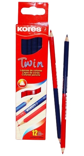 LAPIZ BICOLOR KORES 12UND TWIN