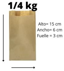 BOLSA 1/4X100 PAPEL MARRON 151511 FP