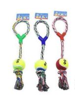 JUGUETE P/MASCOTA CUERDA CON PELOTA MX-055
