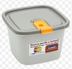 RECIPIENTE CUADRADO ALFA HOGAR 800ML