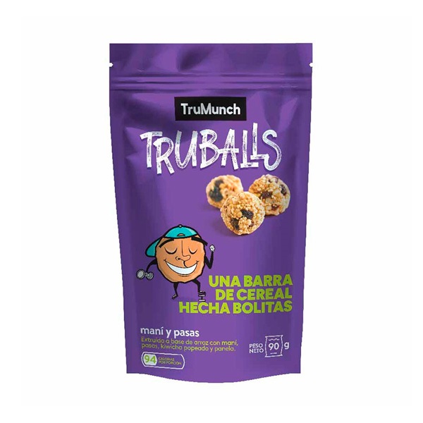 CEREAL TRUBALLS MANI Y PASAS 90GR SIN GLUT