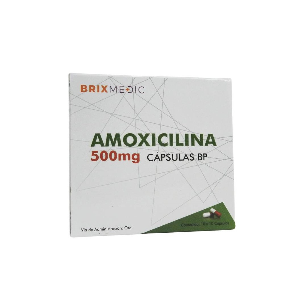 AMOXICILINA BP 500MG X 10CAPS BLISTER BRIXMEDIC***