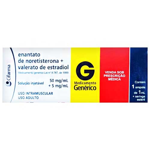 NORETISTERONA ESTRADIOL 50MG 5MG X 1AMP IM CIFARMA