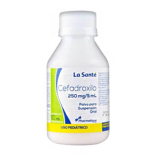 CEFADROXILO SUSP PED 250MG/5ML X 60ML LA SANTE