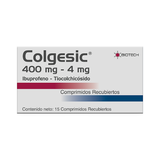 COLGESIC 400MG 4MG X 15COMP IBUPROF TIOC BIOTECH