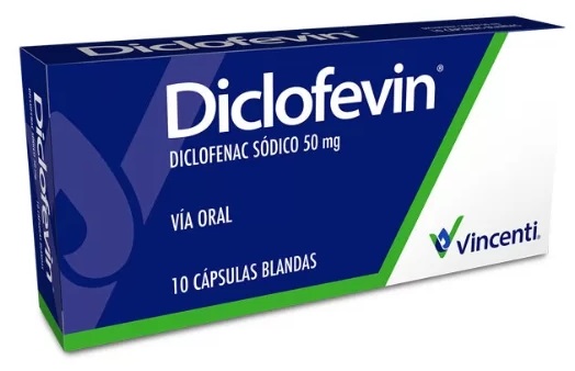 DICLOFEVIN 50MG X 10CAPS VINCENTI