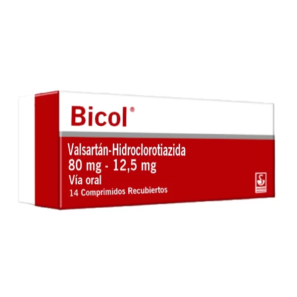 BICOL 80MG 12,5MG X 14COMP VALSARTAN HIDRO MEYER