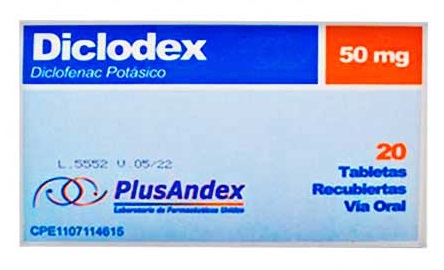 DICLODEX 50MG X 20TAB PLUSANDEX