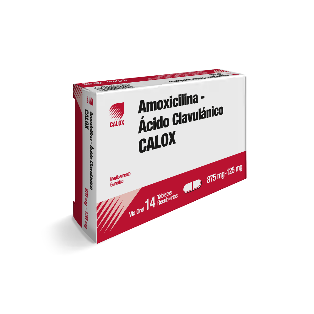AMOXICILINA ACID CLAV 875MG 125MG X 14TAB CALOX