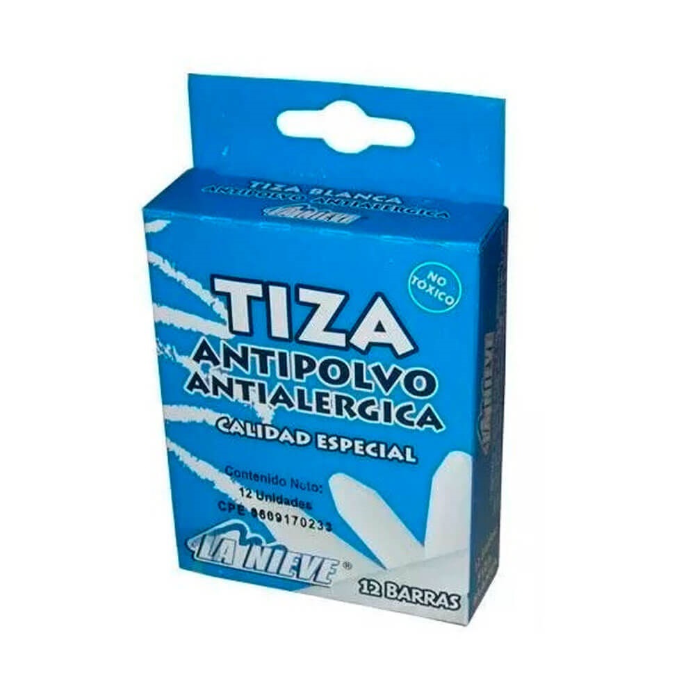 TIZA BLANCA LA NIEVE X2CAJAS