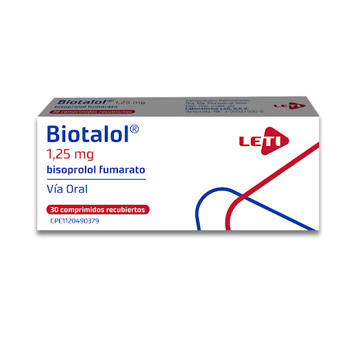 BIOTALOL 1,25MG X 30COMP BISOPROLOL LETI