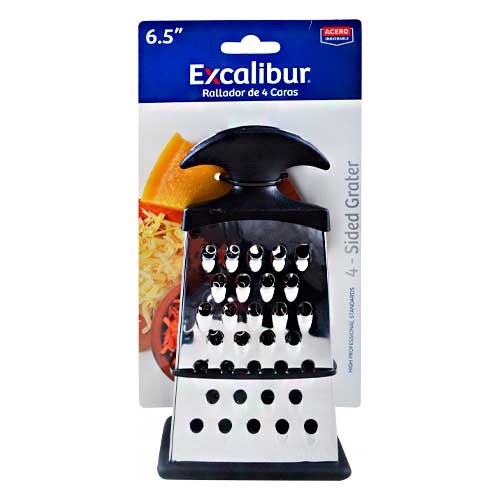 RALLADOR EXCALIBUR 4 CARAS NEGRO 6,5