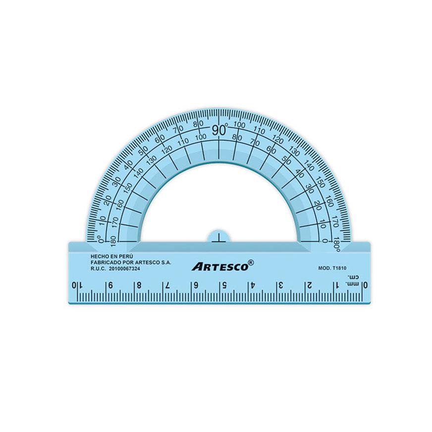 TRANSPORTADOR ARTESCO 180°X10CM