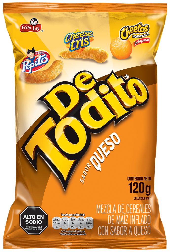 SNACK DETODITO 120GR QUESO