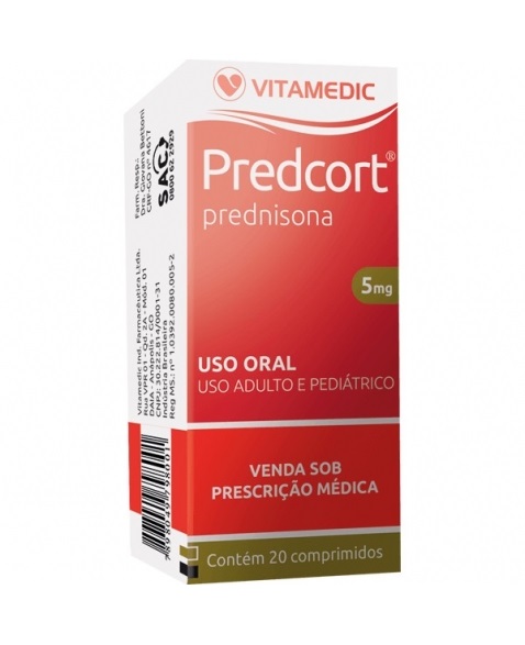 PREDCORT (PREDNISONA) 5MG X 20COMP VITAMEDIC