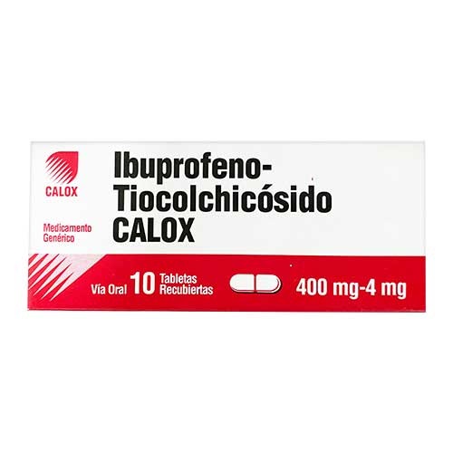 IBUPROFENO TIOCOLCHICOSIDO 400MGX10TAB CALOX
