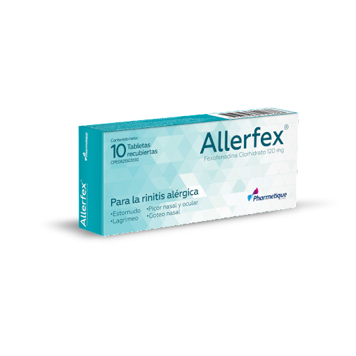 ALLERFEX FEXOFENADINA 120MG X 10TAB PHARMETIQUE