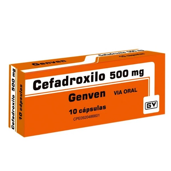 CEFADROXILO 500MG X 10CAPS GENVEN