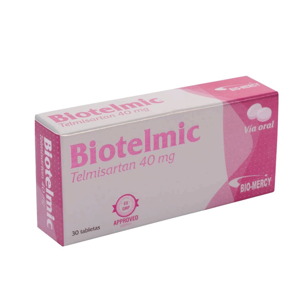 BIOTELMIC 40MG X 30TAB TELMISARTAN BIOMERCY