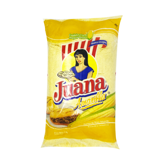 HARINA DE MAIZ JUANA 1KG AMARILLA