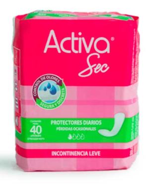 PROTEC DIARIO ACTIVA SEC 40UND INCONTINENCIA