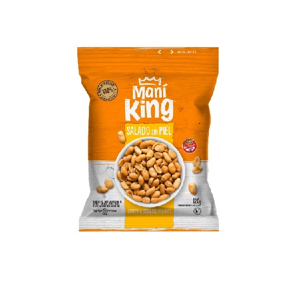 MANI KING 120GR SALADO SIN PIEL