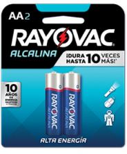 PILA ALCALINA AA 2UND RAYOVAC