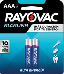 PILA ALCALINA AAA 2UND RAYOVAC