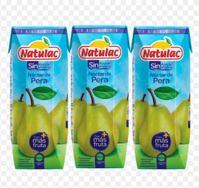 NECTAR NATULAC 250ML PERA SIN AZUCAR TP