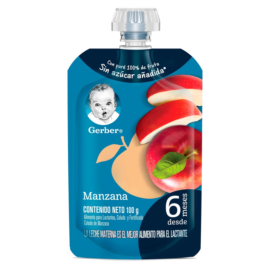 COLADO GERBER 100GR MANZANA POUCH