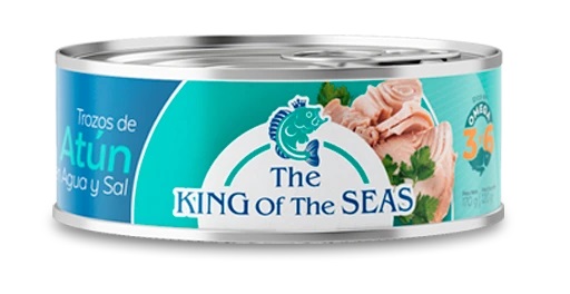 ATUN THE KING OF THE SEAS 140GR AGUA