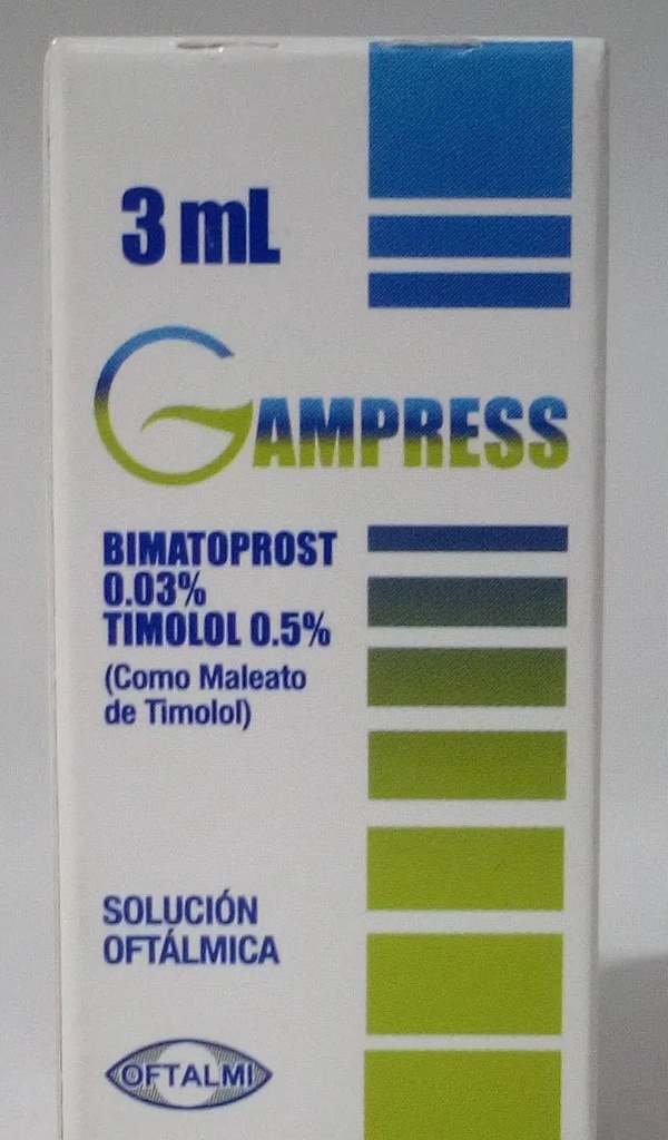 GAMPRESS 0,03/0,5 X 3ML SOL OFTALMICA OFTALMI