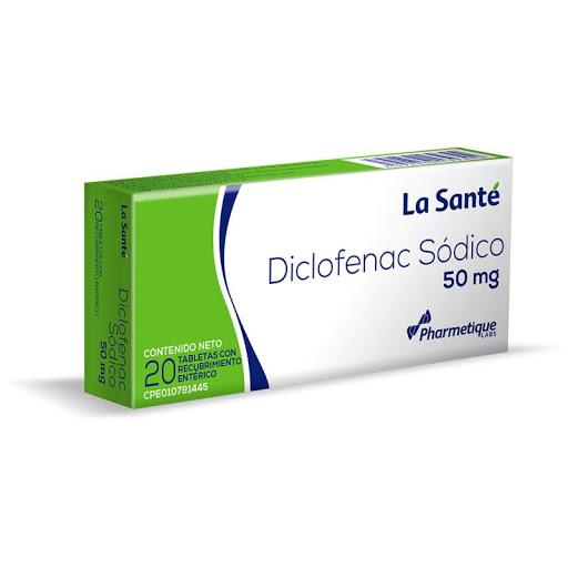 DICLOFENAC SODICO 50MG X 20 TABLETAS LA SANTE