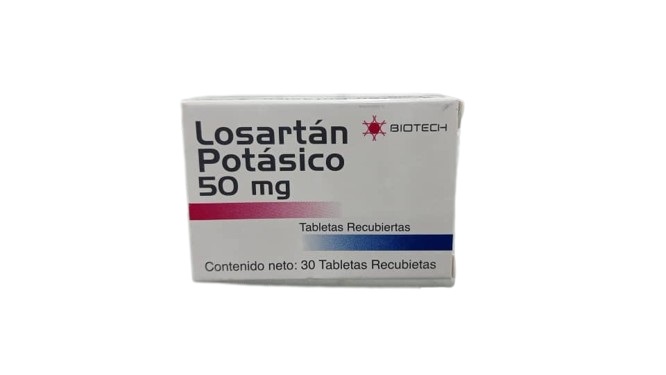 LOSARTAN POTASICO 50MG X 30 TABLETAS BIOTECH