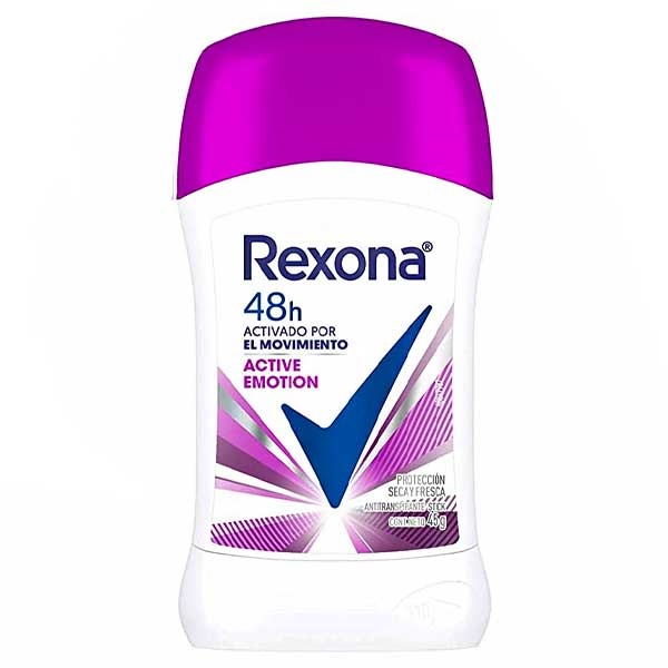 DESOD REXONA 45G BARRA WOMAN ACTIVE EMOTION