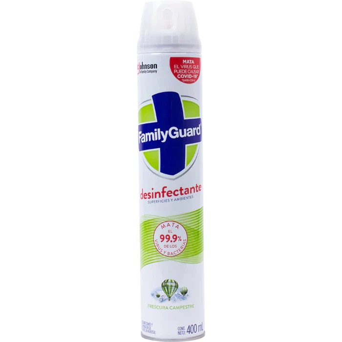 DESINFECTANTE FAMILY GUARD 235ML  FRESCURA CAMPESTRE AEROSOL