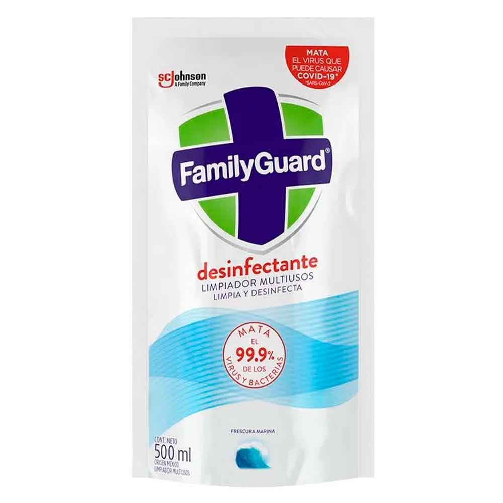 DESINFECTANTE FAMILY GUARD 500ML FRESCURA MARINA PIST