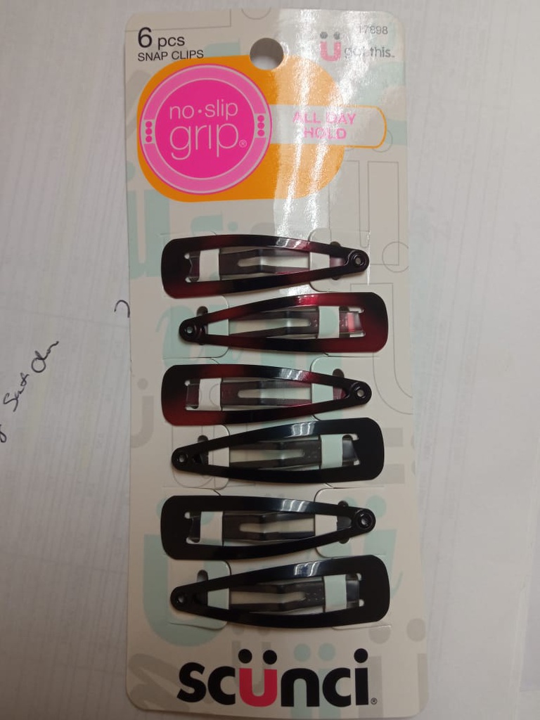 GANCHOS SCUNCI PARA CABELLO 6UND SNAP CLIPS