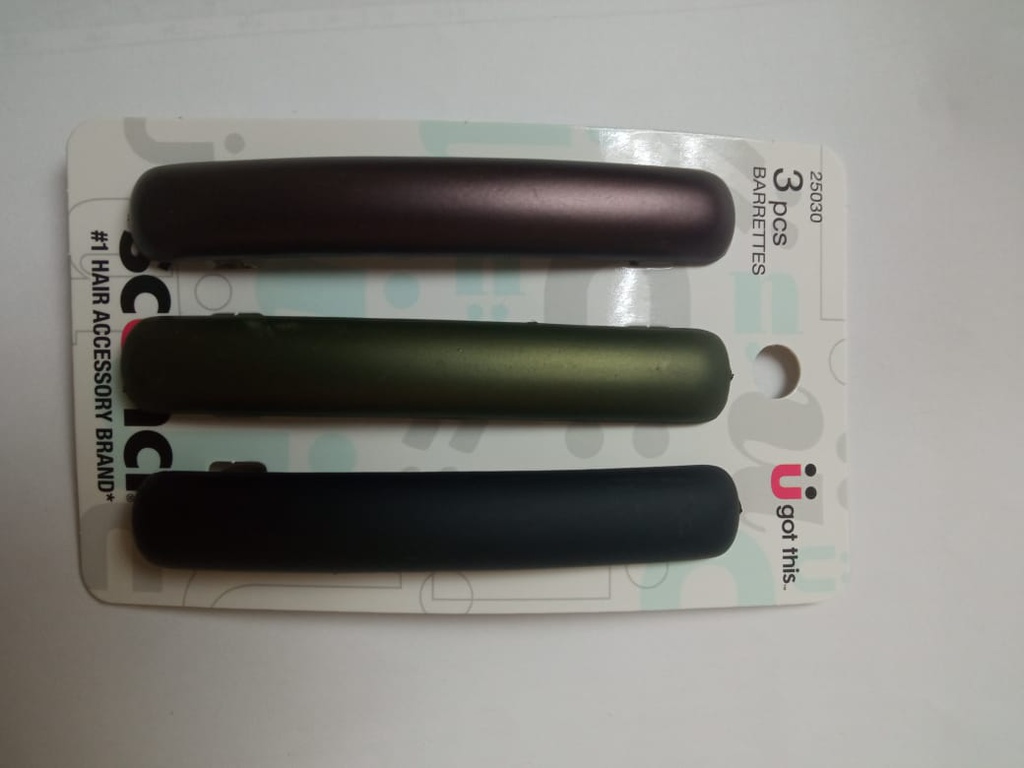 GANCHOS SCUNCI PARA CABELLO 3PZA BARRETES