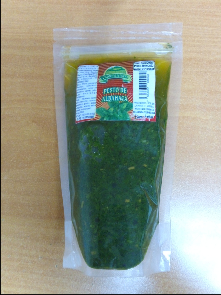 PESTO DE ALBAHACA CUORE DE ITALIA 200GR